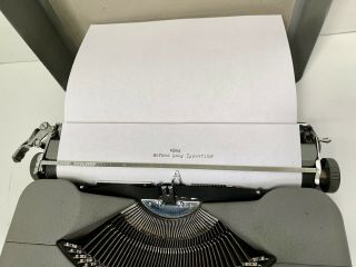 Vintage HERMES BABY Portable TYPEWRITER w/COVER - 1945 or 1955? By Paillard - 5