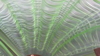 10 Art Deco Glass Lampshade Green Vintage Some Fittings 7