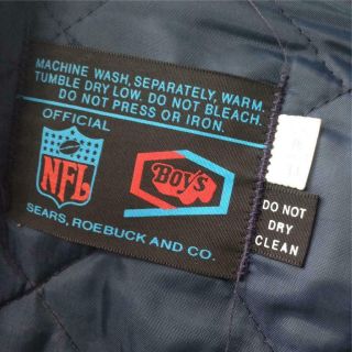 Vtg 1970s NFL Los Angeles Rams Coat Jacket Boys size 16 Varsity SEARS 33 chest 2