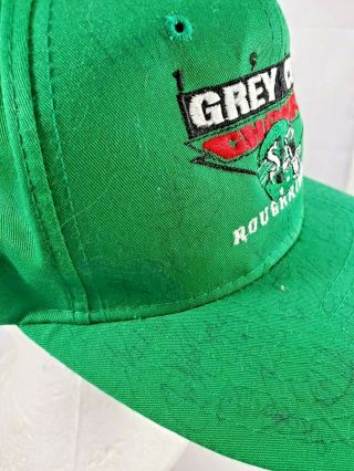 1989 VTG SASKATCHEWAN ROUGHRIDERS Autographed Snapback Hat Grey Cup Champs CFL 5