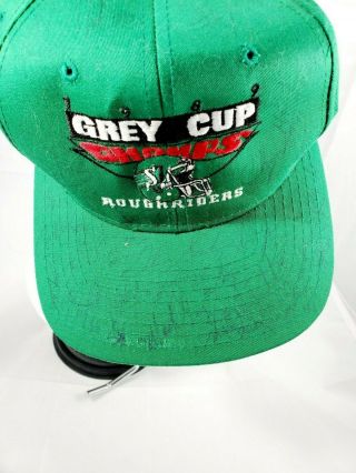 1989 VTG SASKATCHEWAN ROUGHRIDERS Autographed Snapback Hat Grey Cup Champs CFL 6