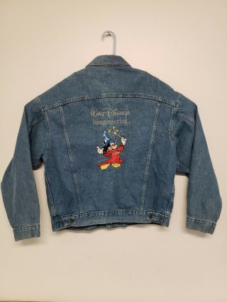Walt Disney Imagineering Mens Vintage Denim Jacket International Micky Mouse Xl