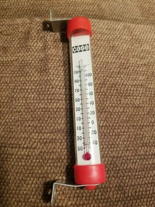Case Thermometer Sign Vintage old Tractor Gas Oil Farm Equipment 1960s 2