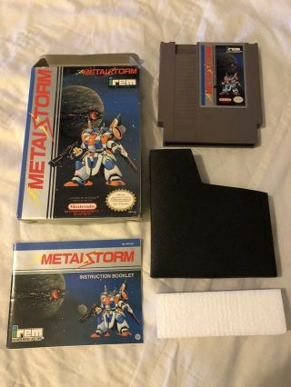 Metal Storm (nintendo Entertainment System,  1991) Rare Box