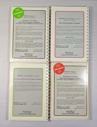 Vintage Book Apple II Micro On The Apple Volume 1 2 & 3 With Software Disks 3