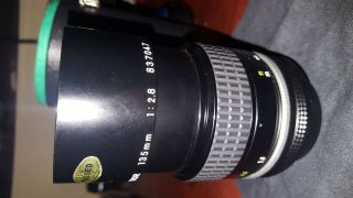 Rare Vintage Nikon Nikkor 135mm 1:2.  8 Ais Lens
