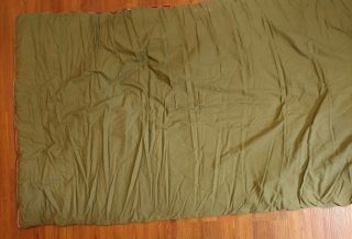 Vintage Coleman Flannel Sleeping Bag Green Tent Ducks Camping Blanket Cover 6
