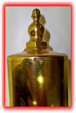 Rare Antique ' CC ' Brass Steam Whistle R.  T.  Crane CO Chicago IL 4