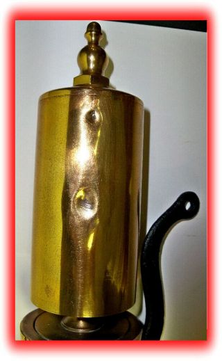 Rare Antique ' CC ' Brass Steam Whistle R.  T.  Crane CO Chicago IL 5