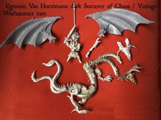 Egrimm Van Horstmann Dark Sorcerer Of Chaos / Chaos Dragon / Warhammer / Vintage