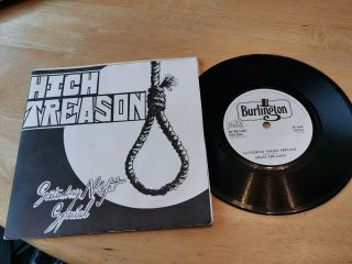 High Treason Ultra Rare Uk Nwobhm 45 Rpm 7  