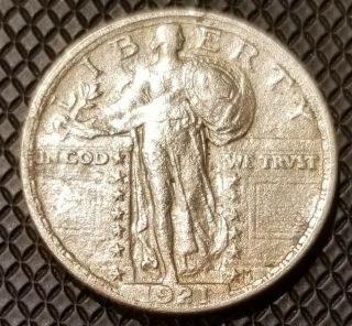 Very Rare 1921 - Standing Liberty Quarter,  25 Cents,  Uncirculated,  Xf