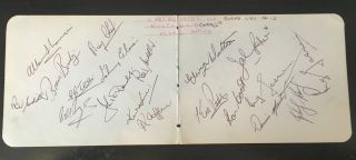 Australian Rugby League Tourists 1967 - 68 - Signed Vintage Album Pages - 27 Sigs
