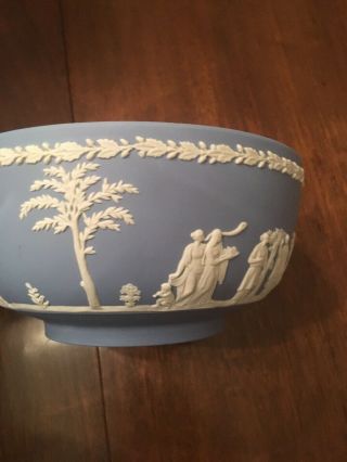 Vintage Wedgwood White on Blue Jasperware 8 