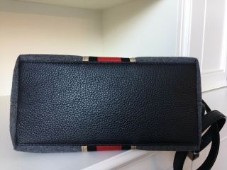 NWT Kate Spade Small Dixon Jackson Street Leather/fabric Charcoal Handbag RARE 6