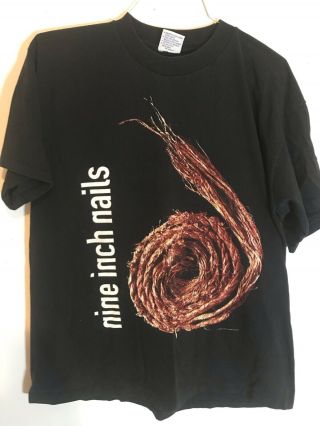Vintage 1995 Nin Nine Inch Nails Shirt Further Down The Spiral