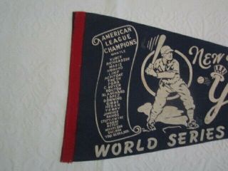 Vintage 1964 World Series York Yankees American League Champs Felt Pennant 2