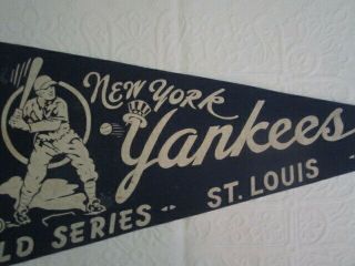 Vintage 1964 World Series York Yankees American League Champs Felt Pennant 4