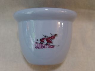 Vintage 1960 Squaw Valley Winter Olympics Tepco China Advertising Egg Cup Dish