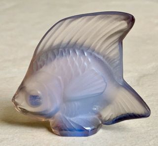 VINTAGE LALIQUE CRYSTAL POISSON OPALESCENT LUSTER LUSTRE FISH 4