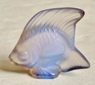 VINTAGE LALIQUE CRYSTAL POISSON OPALESCENT LUSTER LUSTRE FISH 5