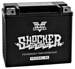 Shocker V - Twin Agm Battery Harley Softail Dyna Big Dog Sportster 91 - 19