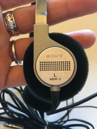Vintage Sony MDR - 3 Dynamic Stereo Walkman Headphones 5