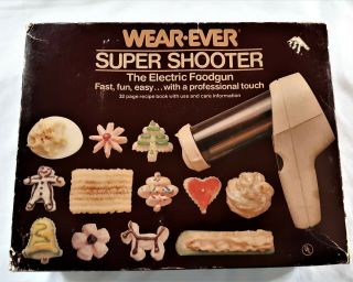 Vintage Wear Ever Shooter Electric Cookie Canape Press Maker Easter 70123 2