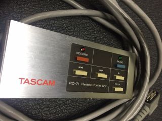 Vintage Tascam Rc - 71 Teac Reel To Reel 12 Pin Remote Control Unit