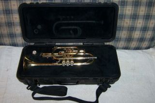 Vintage Bach Cr300 Trumpet 7 C Mouth Piece With Selmer Case