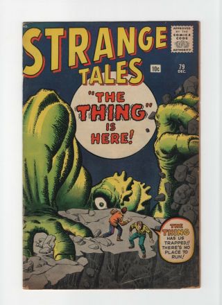 Strange Tales 79 Fn,  6.  5 Vintage Marvel Atlas Comic The " Thing " Prototype