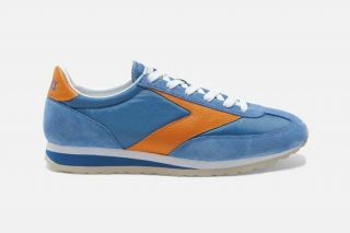 Brooks Vanguard Mens Vintage Retro Running Shoes Blue Orange Sz 12 1101661 D488 3