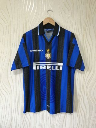Inter 1996 1997 Home Football Soccer Shirt Jersey Umbro Vintage Rare