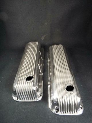 Show Time Rare Cal Custom Valve Covers Ford 351c&m/400 Restored Just Polished