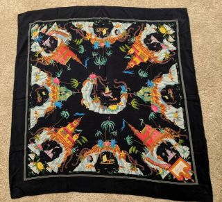 Gucci Silk Scarf V.  Accornero Vintage Castles Vibrant