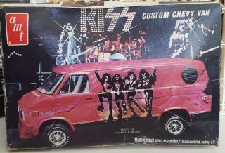 Vintage 1977 Amt Kiss Custom Chevy Van Model Kit 1/25 Scale Unbuilt