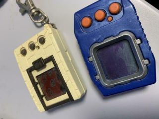 Vintage Bandai Digimon Adventure Digivice Pendulum Virtual Pet 2 Set