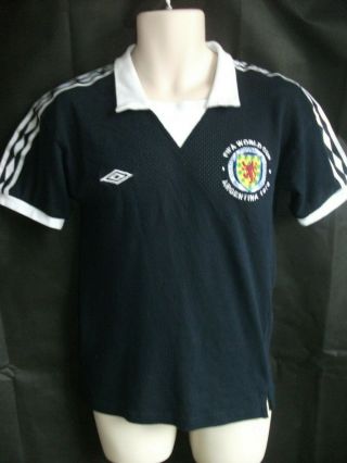 Vintage Umbro Scotland 1978 Football shirt Group 4 2