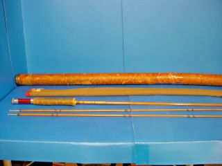 Vintage South Bend 290 7 1/2 Ft Bamboo Fly Rod E Or Hdh Two Tips