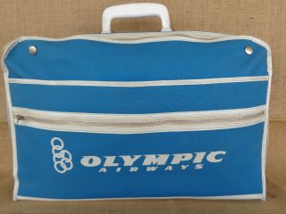 Authentic Rare Vintage Greek Olympic Airways Airlines Hand Bag Greece