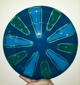 VTG Mid Century Signed Higgins Fused Art Glass 17 