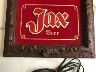 Vintage JAX BEER ORLEANS LA ADVERTISING CLOCK Texas Sign 3