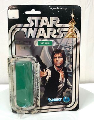 Vintage Star Wars Han Solo 12 Back Cardback And Bubble 1977