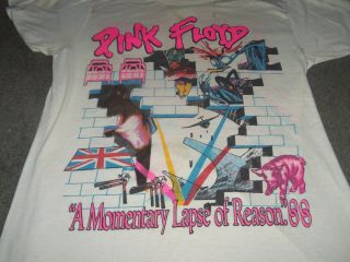 Vintage 1988 Pink Floyd.  " A Momentary Lapse Of Reason " 88.  Size Large