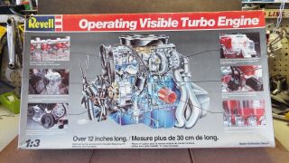 Vintage Revell 1/3 Scale Operating Visible Turbo Engine
