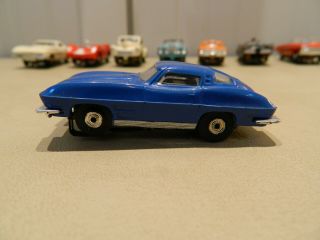 Vintage Rare Aurora 1356 Blue 63 Corvette Sting Ray T - Jet Ho Slot Car