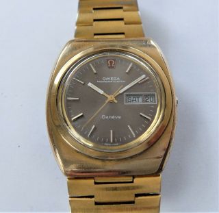 1972/73 Rare Omega Megaquartz 8 Jewelled 32khz Wrist Watch In Order