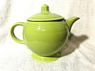 Vintage Fiesta Chartreuse Teapot Medium - Hlc Fiestaware
