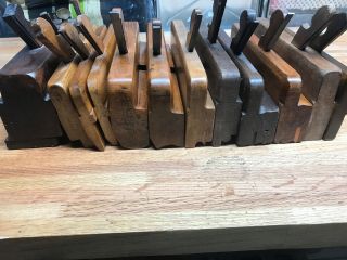 14 Vintage Wood Planes Ohio Tool Company And Greenfield Tools