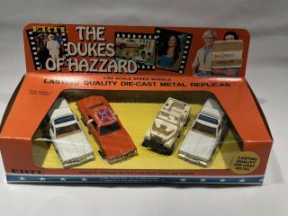 Vtg 1981 Ertl The Dukes Of Hazzard General Lee Daisy Jeep Dodge Charger Car Set